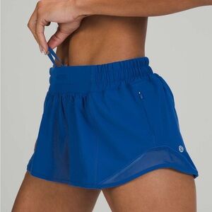 Cobalt blue Hotty Hot Lululemon shorts